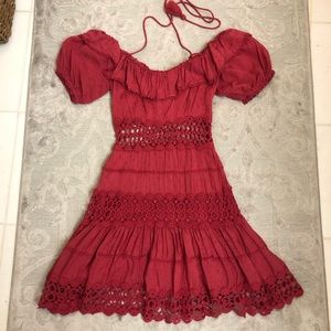 FREE PEOPLE Red Dress Size 0